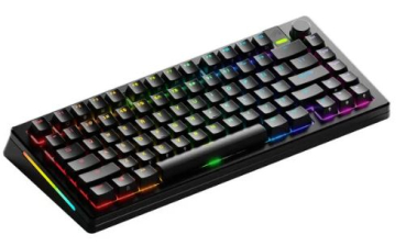 Glorious PC Gaming Ra GLO-KB-GMMK3-PRO-75-PB-FOX-WL-BLK-US