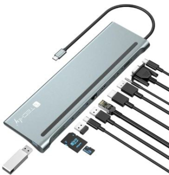 Techly IUSB31C-DOCK12DPHD