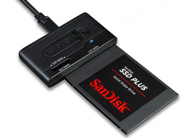 Icy Dock MB031U-1SMB - EZ-Adapter 2.5 Zoll + M.2 SATA Hard Drive/SSD to USB 3.2 Gen 1 Adapter