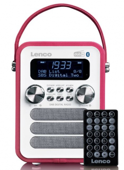 Lenco PDR-051PINK/WH