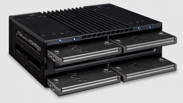 Icy Dock flexiDOCK MB024SP-B - Tray-less 4x 2.5 Zoll SAS/SATA SSD/HDD Mobile Rack for 5.25 Zoll Bay