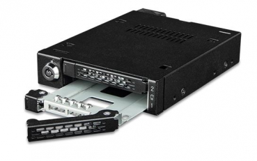 Icy Dock MB092VK-B - Rugged 2 Bay 2,5 Zoll U.2/U.3 NVMe SSD PCIe 4.0 Wechselrahmen für Ext. 3,5 Zoll Schacht
