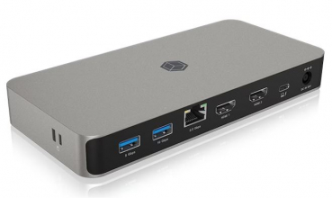 Icy Box IB-DK2880-C41 - Dockingstation USB Type-C mit zweifacher Videoausgabe