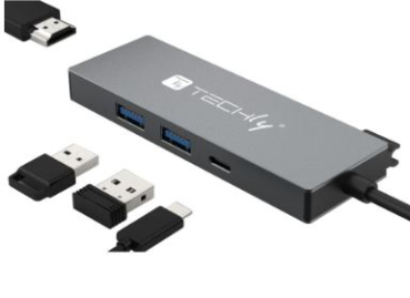 Techly IUSB32C-HUB4HPD